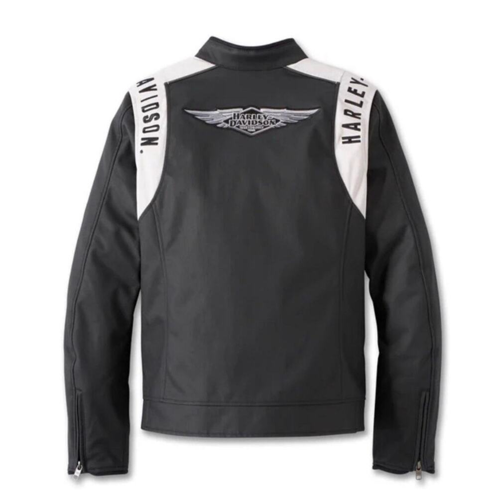 Harley-Davidson 120th Anniversary Women’s Black Moto Jacket Size Large - Picture 10 of 10